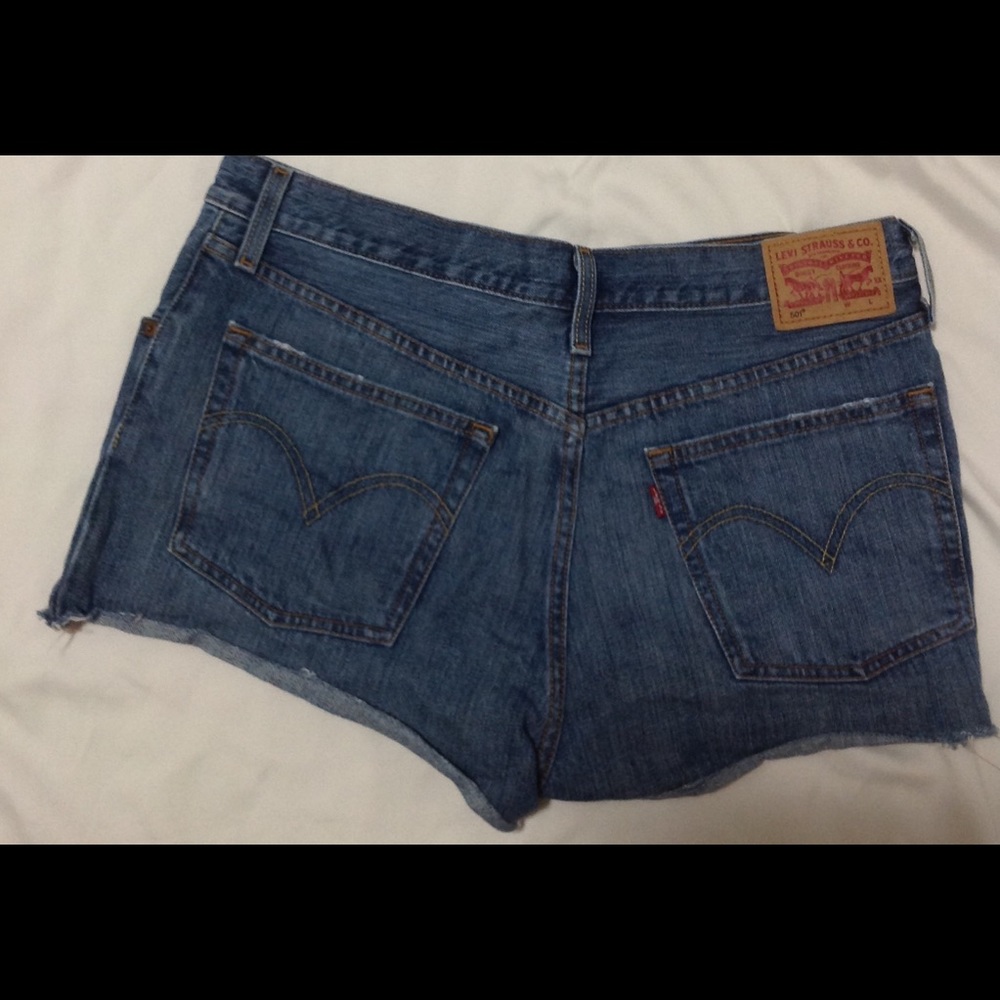 Levi's cutoff jean shorts